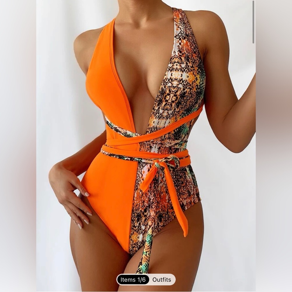 Orange one piece